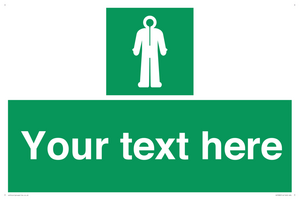 Custom sign safe condition Survival clothing